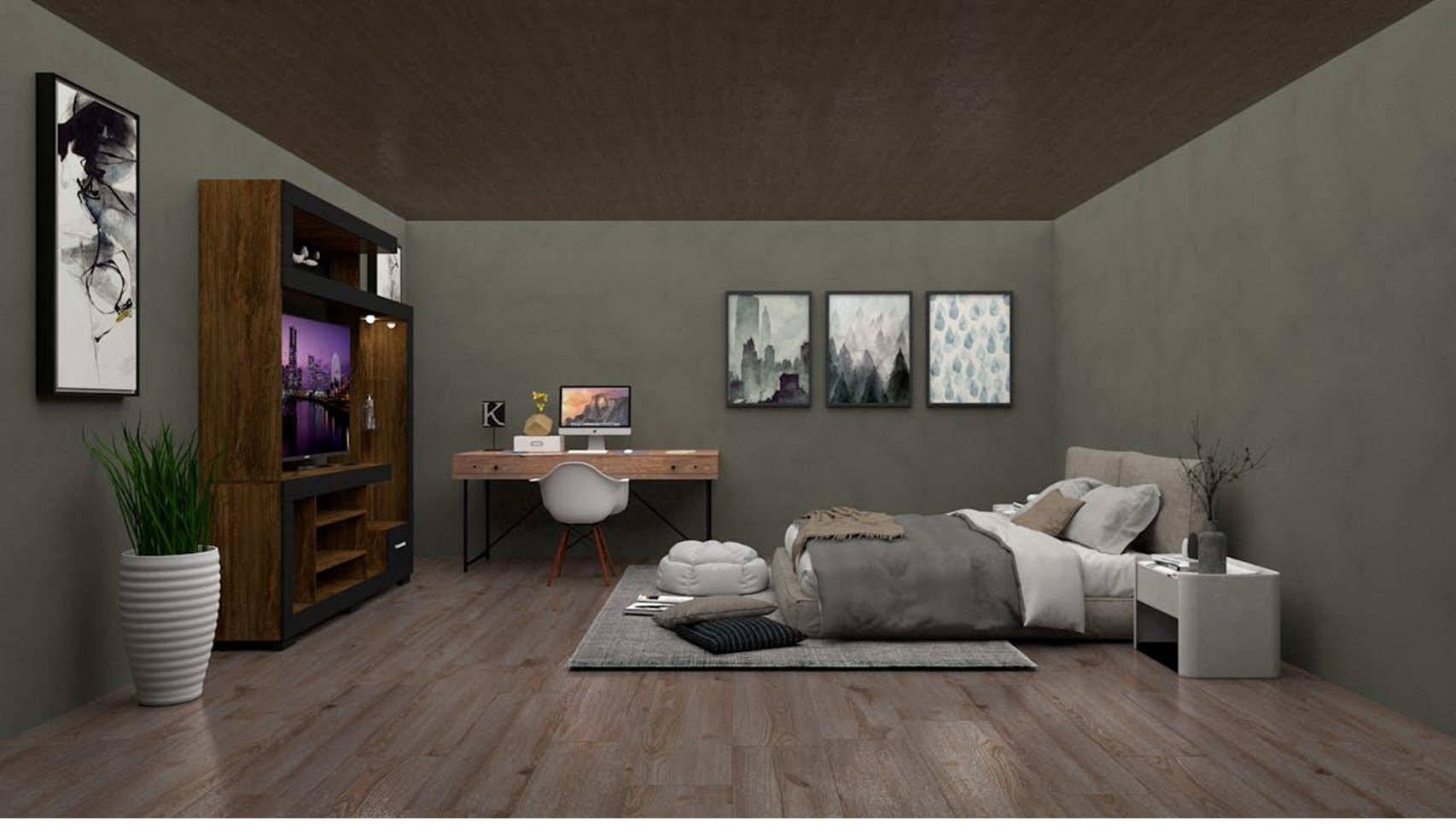 big elegant bedroom
